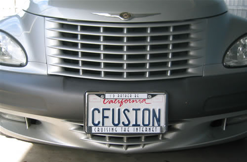 CFUSION License Plate